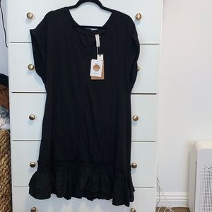 DAILY PRACTICE ruffle-hem mini dress